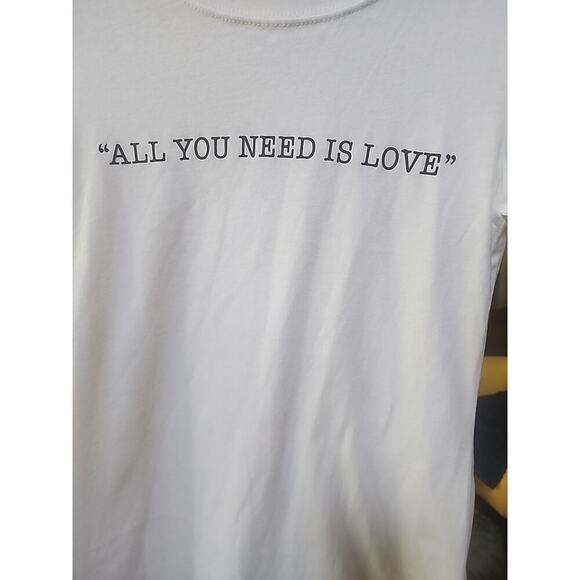 All You Need is Love T-Shirt Design Based on Lennon-Mccartney Small New A127 - Picture 3 of 6